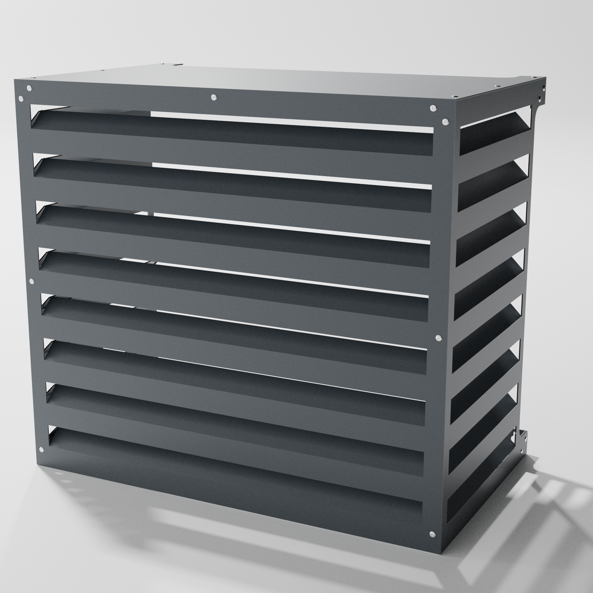 Cache climatiseur extérieur Ajouré Anthracite