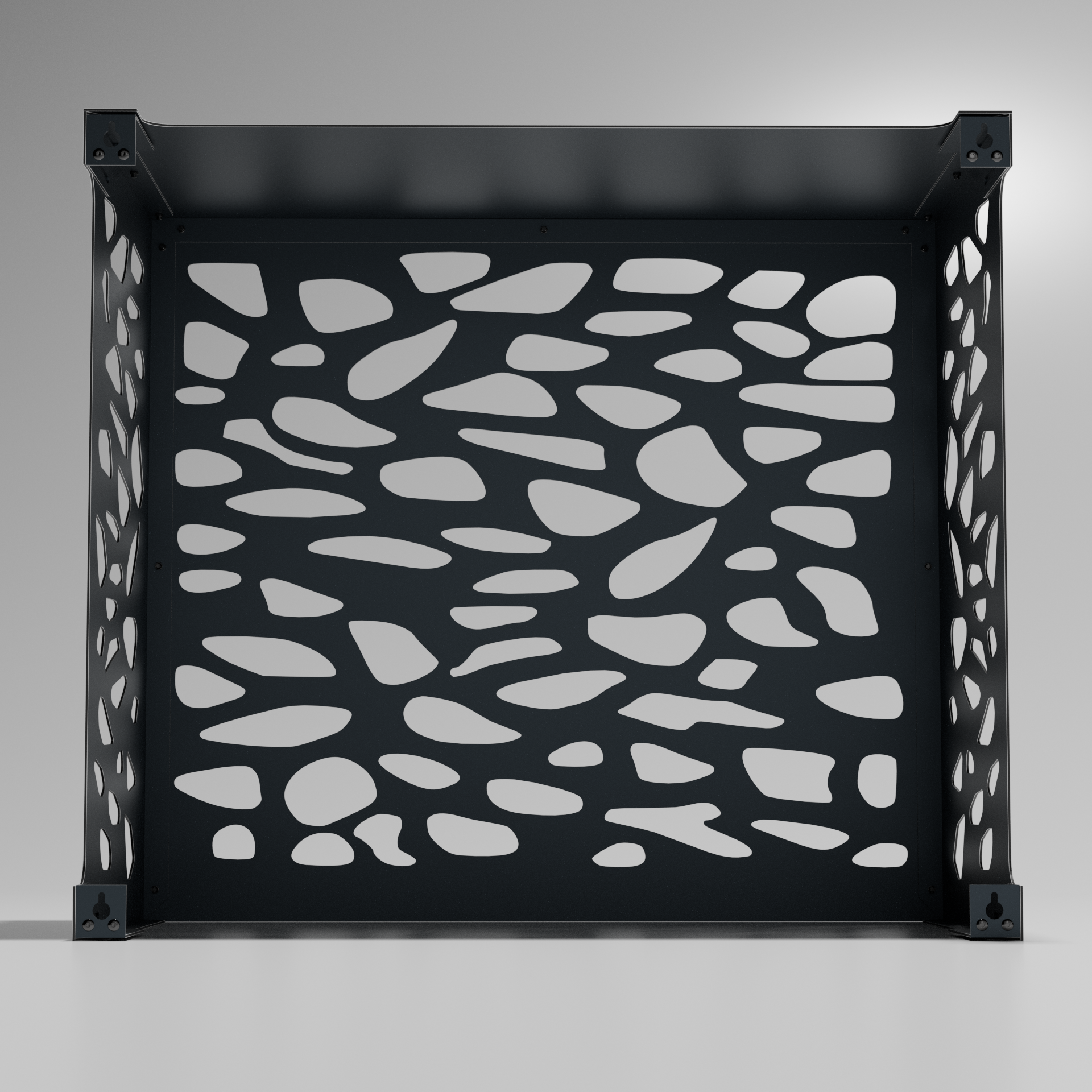 Cache climatiseur extérieur Pierres Anthracite