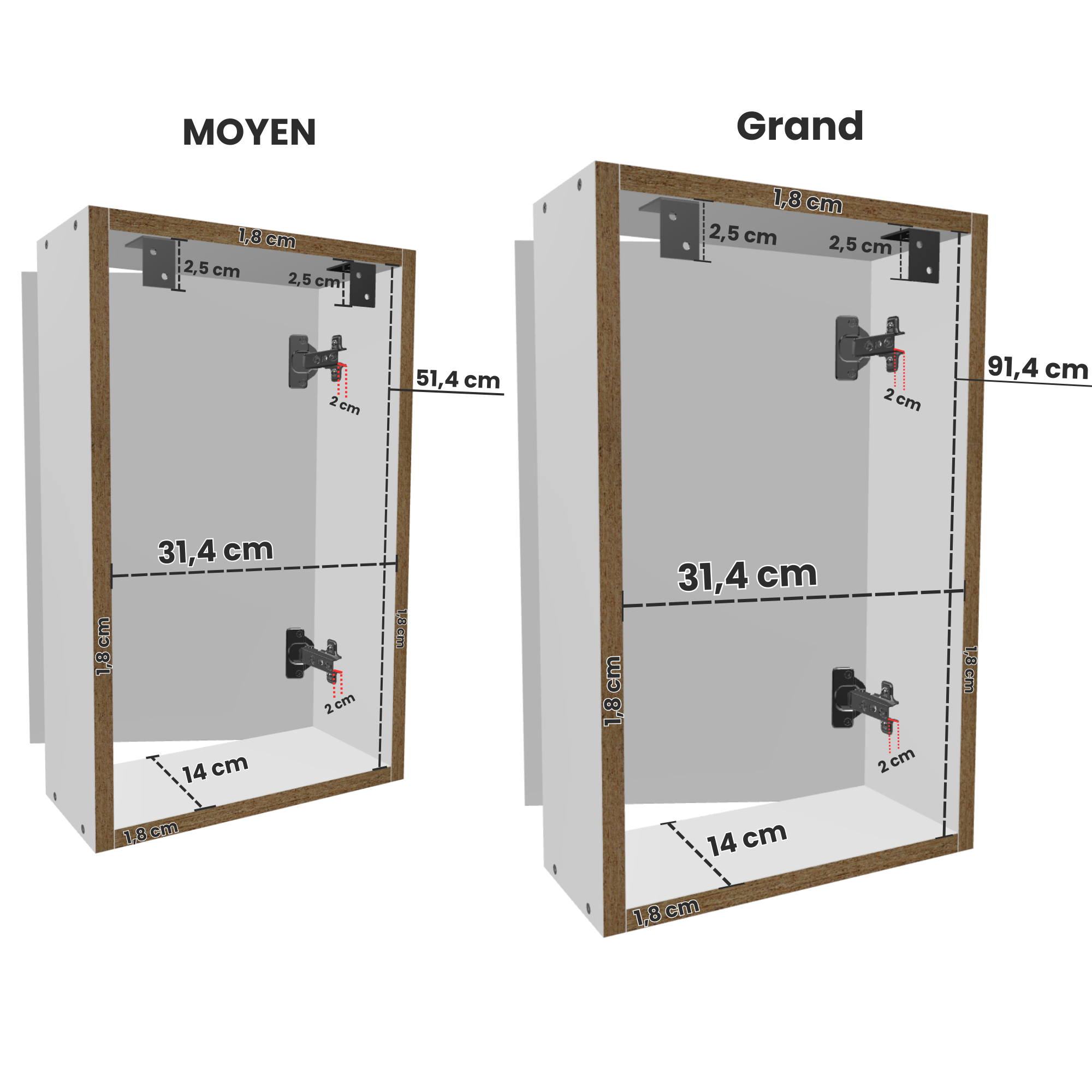 Cache tableau électrique Bois